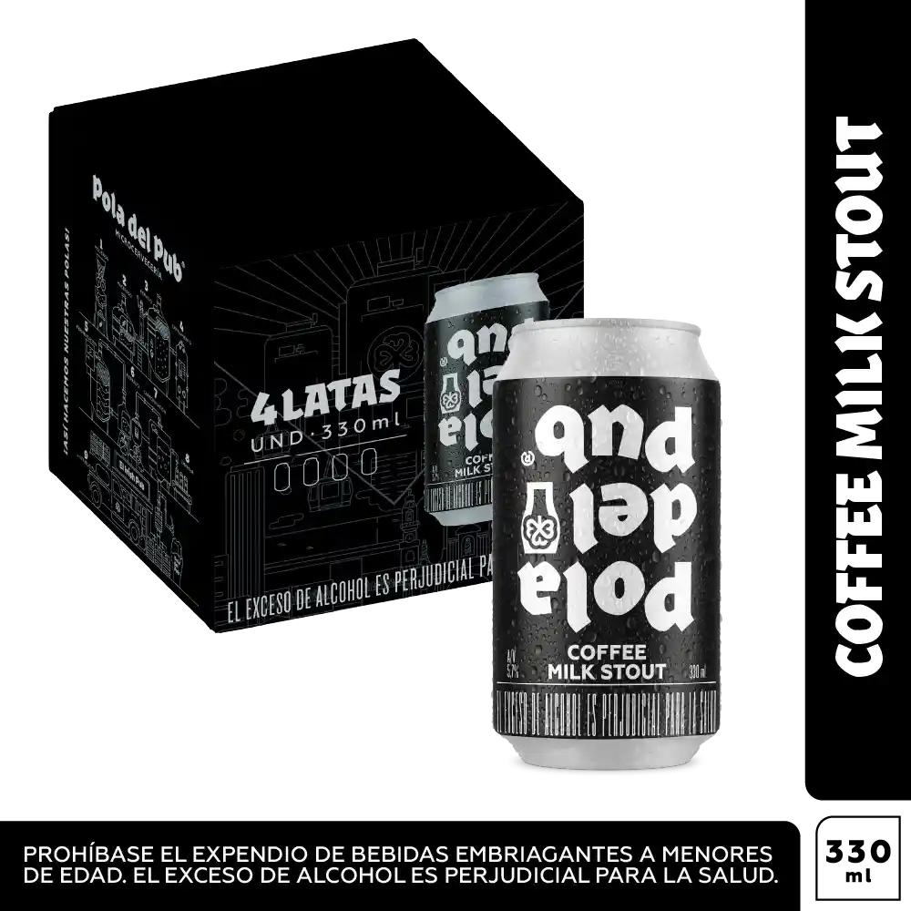 Pola del Pub 4-pack cerveza Coffee Milk Stout 330 Ml