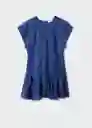 Vestido Niza Azul Talla S Mujer Mango