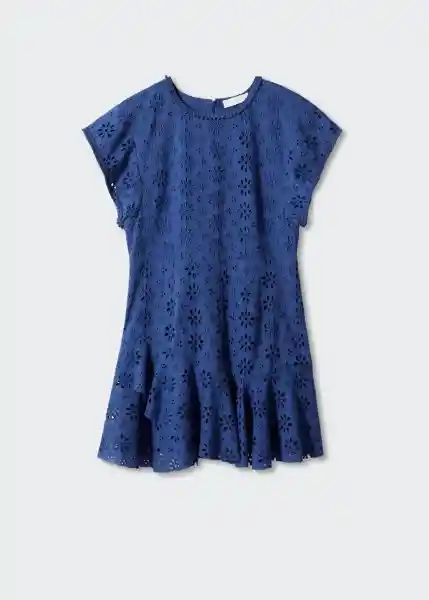 Vestido Niza Azul Talla S Mujer Mango