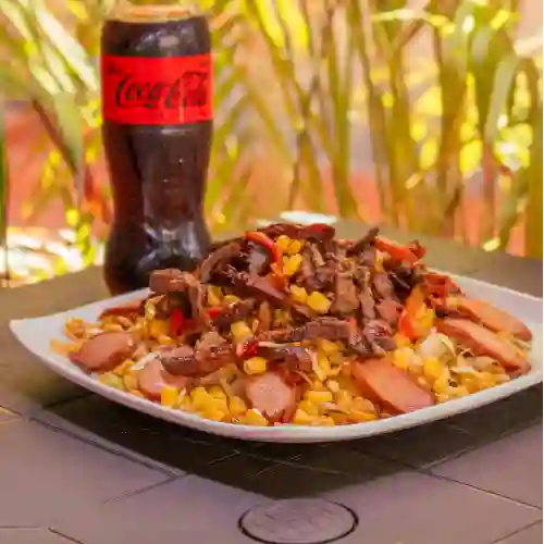 Desgrando de Carne + Coca-cola 250 ml