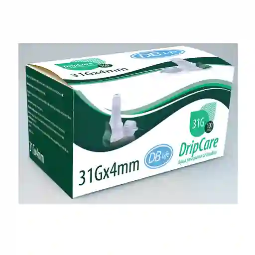 Aguja Pen Insulina X 4 Mm X 100 Und Diagnosticos Biomedicos +++