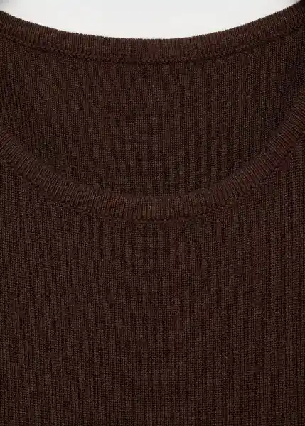 Vestido Perales Chocolate Talla M Mujer Mango