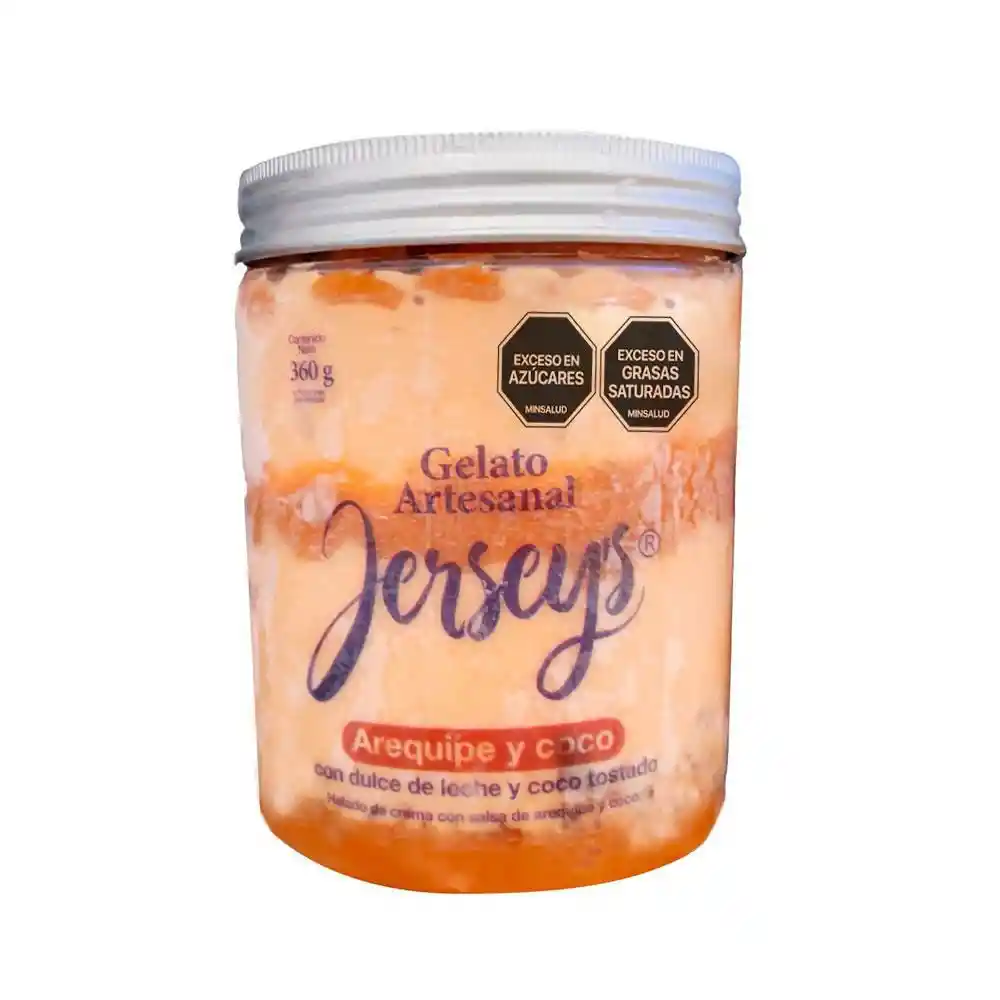 Helado Jerseys Arequipe y Coco (360 Gr)