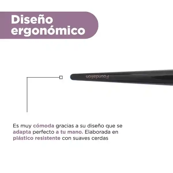 Brocha de Base Para Maquillaje Plana de Hoja Fina Miniso