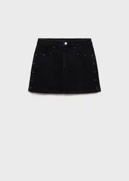 Falda Partyf Tejano Negro Talla 19 Niñas Mango