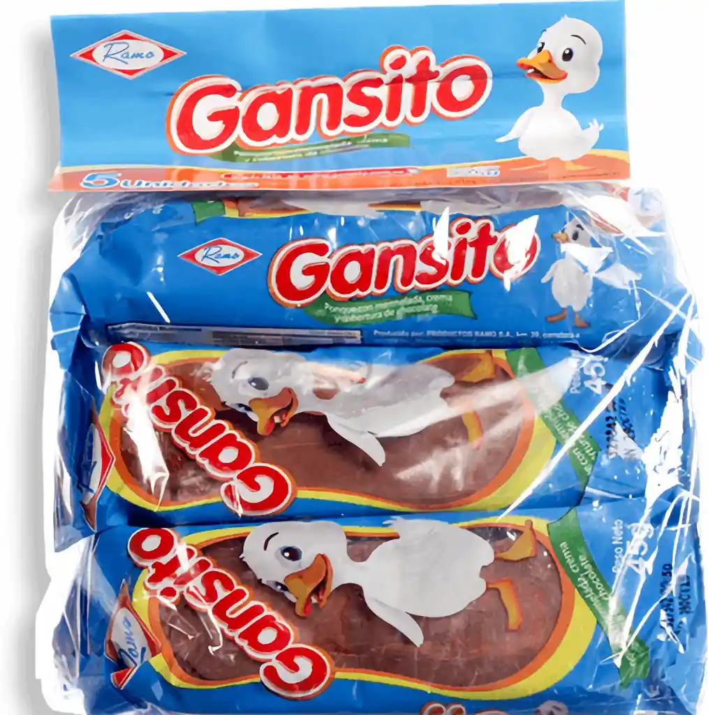 Gansito Ponque Con Cobertura De Chocolate