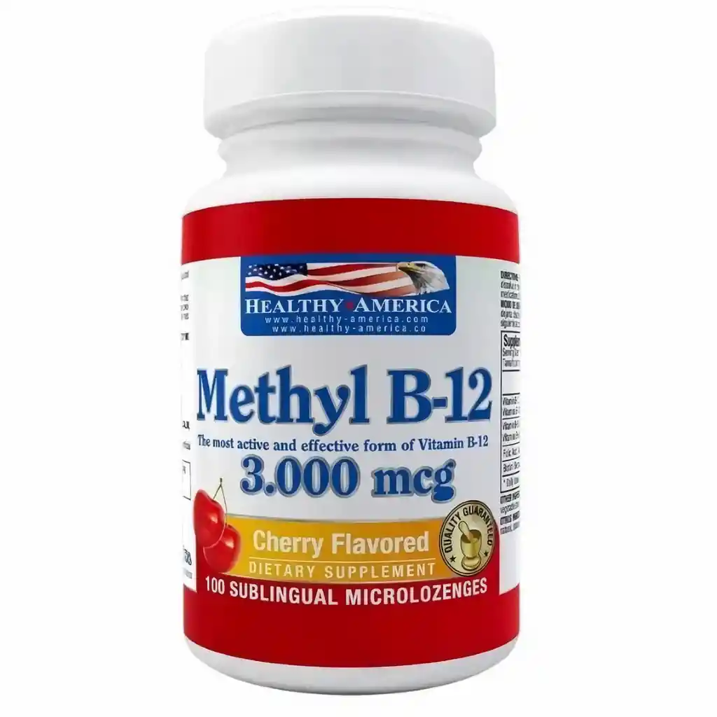 HEALTHY AMERICA Vitamina B12 Methyl Capsulas X100