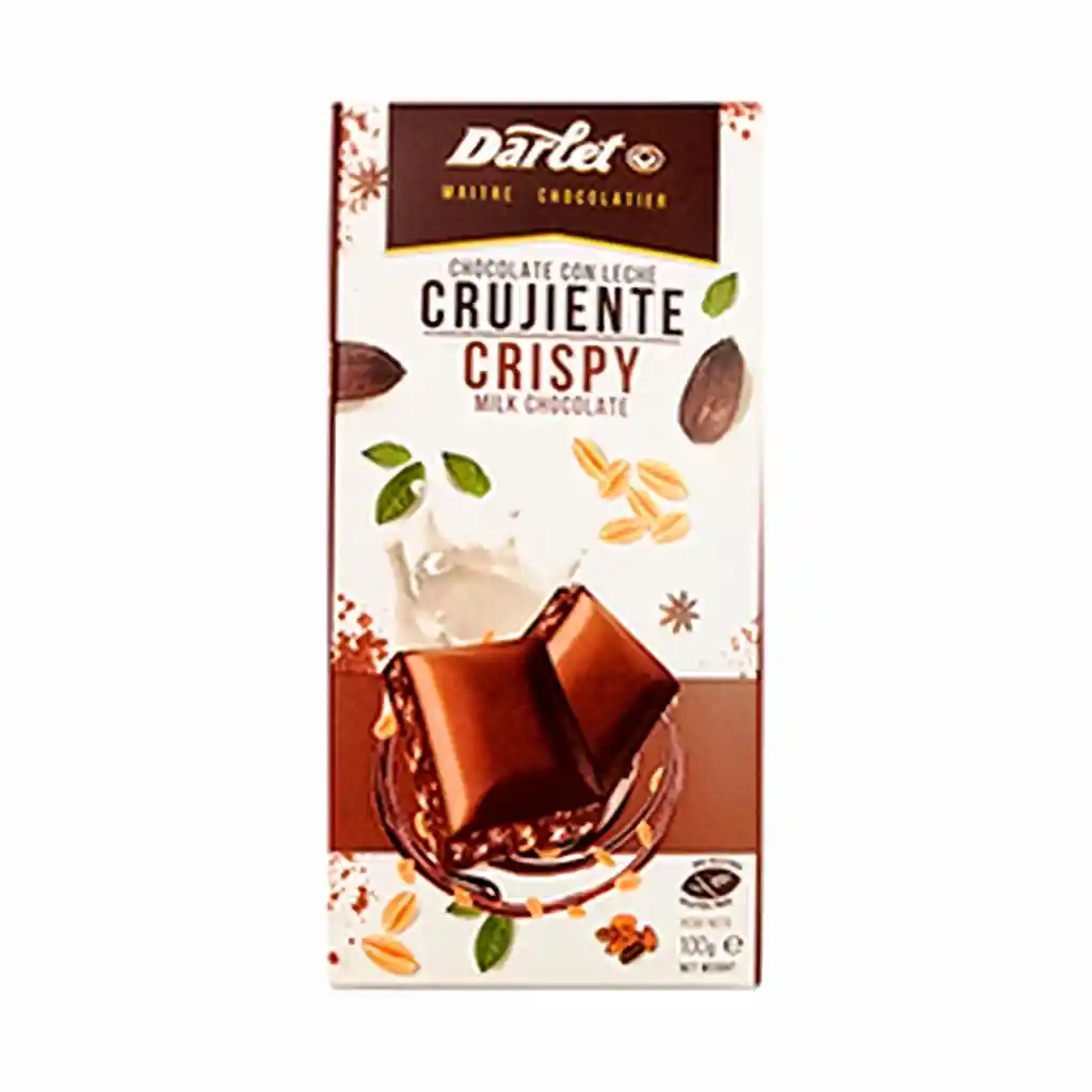Darlet Chocolate Con Leche Arroz Crujiente