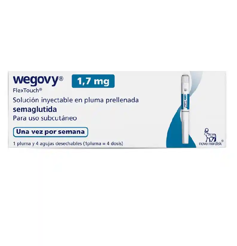 Wegovy Semaglutida 1.7 Mg/dosis X 1 Pluma Prellenada
