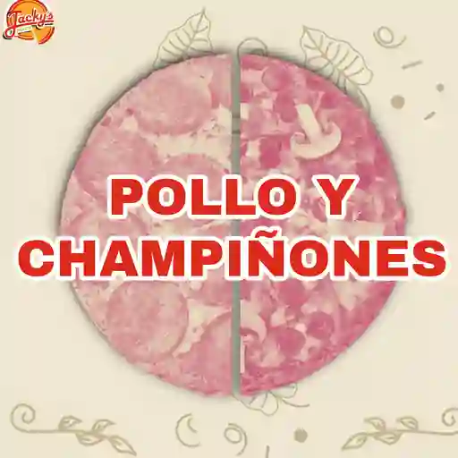 Pollo y champiñones. escoger tamaño