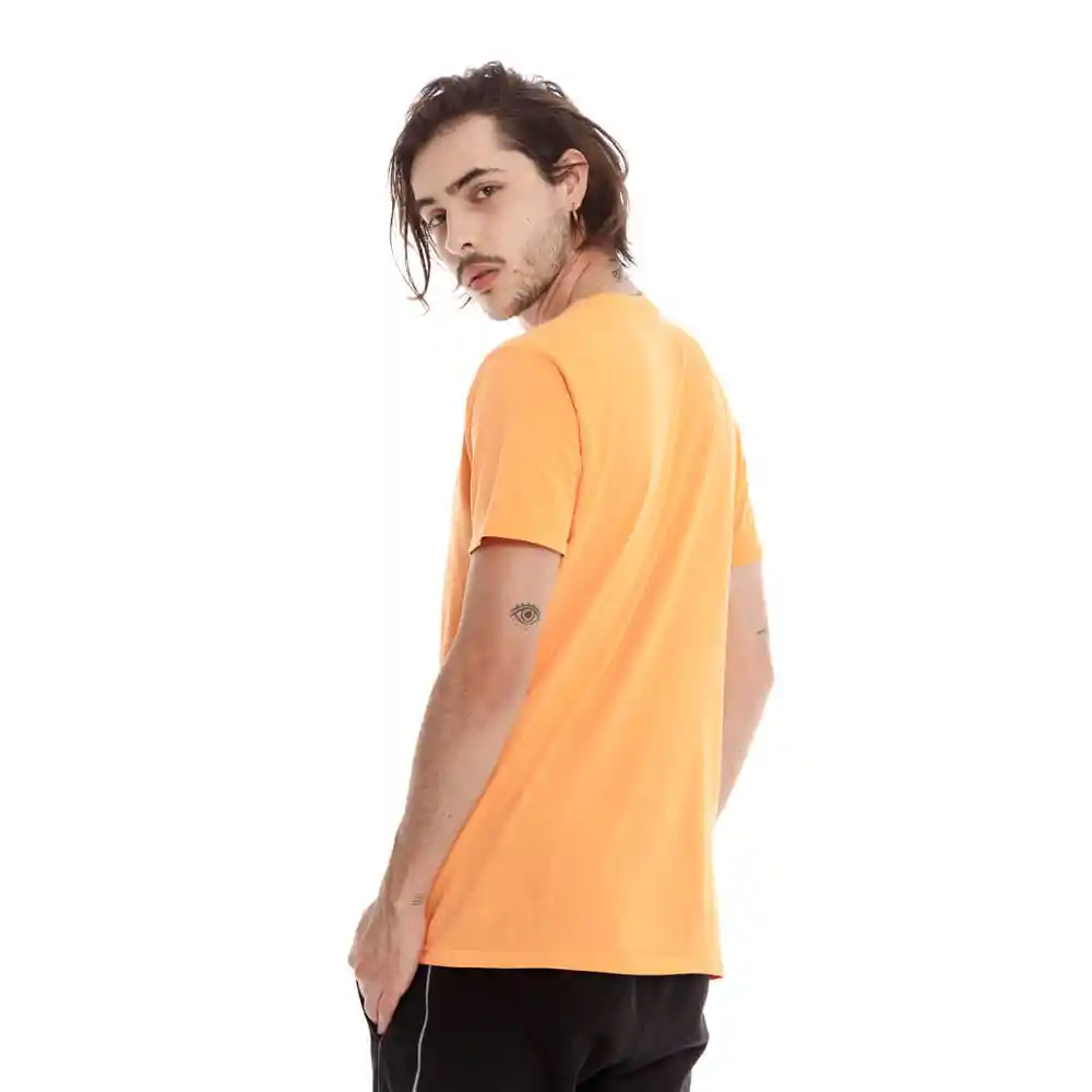 Pilatos Camiseta M/C Hombre Naranja Claro Talla M