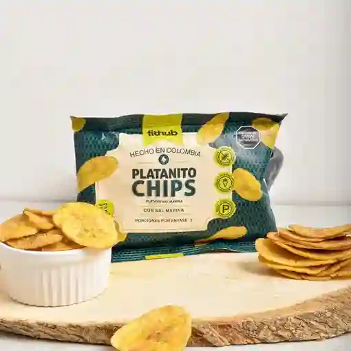 Platanito Chips Con Sal Marina - Fithub X 6 Uds