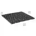 Estra Cubrepiso Antideslizante Negro 80 x 80 cm