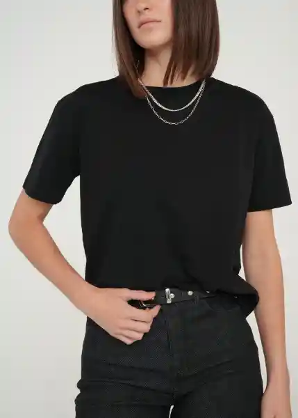 Correa Mujer Negro Puro Ultraoscuro Talla S 319g051 Naf Naf