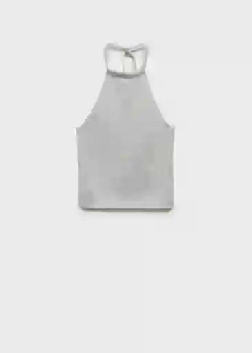 Top Marieta Plata Talla S Mujer Mango