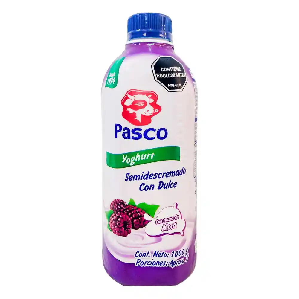 Yogurt Pasco Semidescremado Dulce Trozos Mo (1000 Gr)