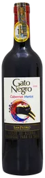 Gato Negro Vino Tinto Cabernet Sauvignon Merlot Botella 750 ml