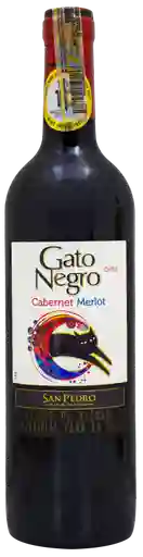 Gato Negro Vino Tinto Cabernet Sauvignon Merlot Botella 750 ml