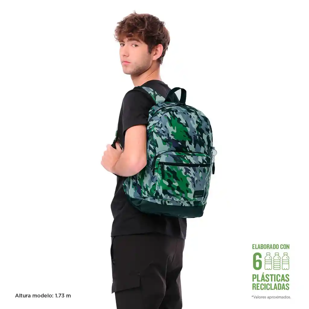 Morral Universitario Porta Pc 14" Tocax Gris Hombre