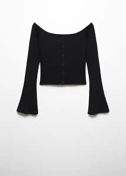 Cárdigan Laurent Negro Talla L Mujer Mango