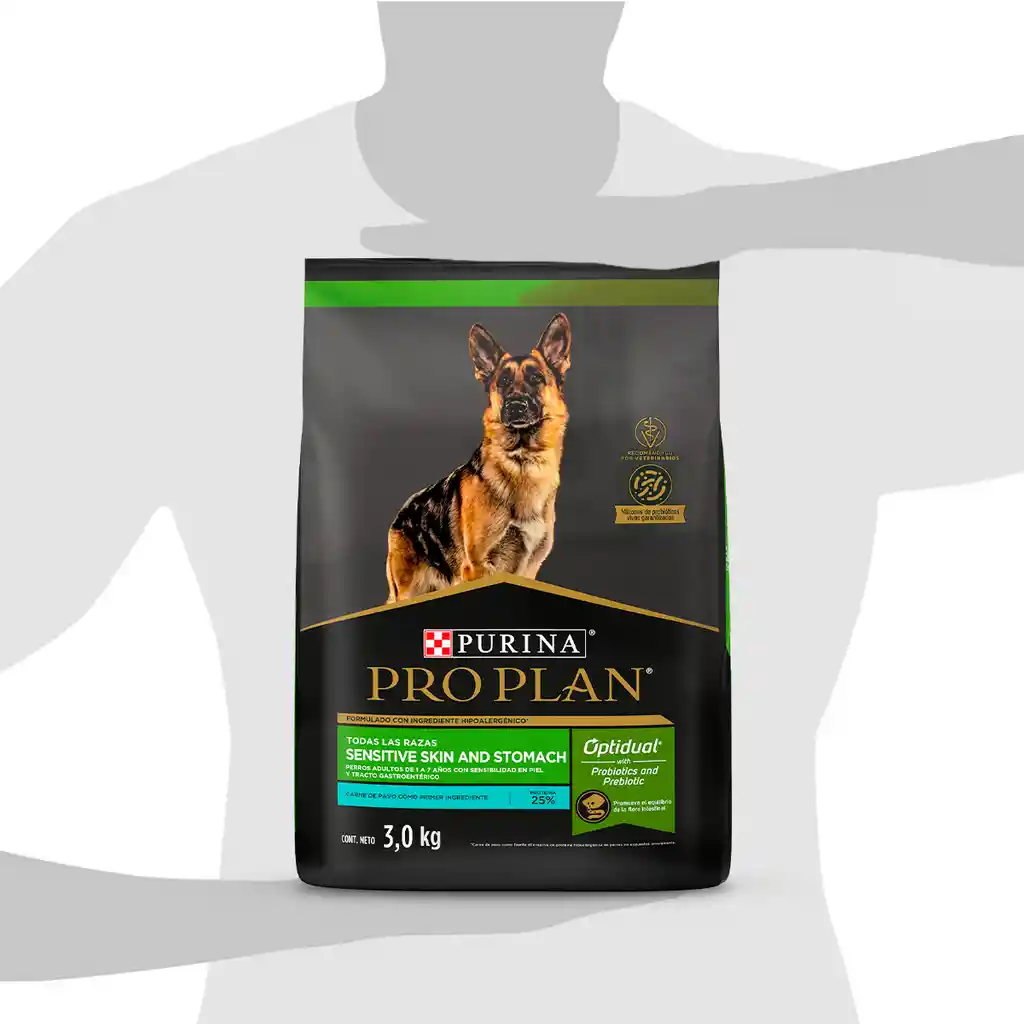 PRO PLAN SKIN & STOMACH ADULTO 3 kg