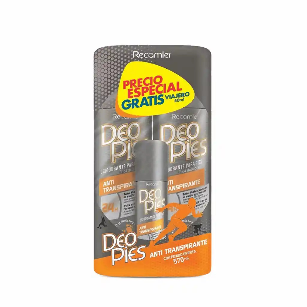 Deo Pies Antitranspirante en Spray