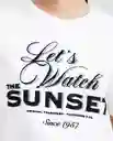 Camiseta Sunset Graphic Tee Crudo Prístino Claro T. M Chevignon