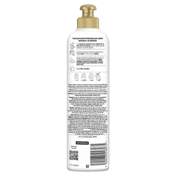 Pantene Crema Para Peinar Anticaída Biotinamina + B3 300 mL