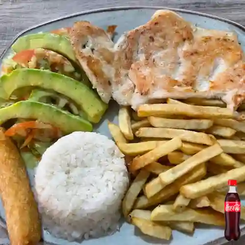 Combo pechuga a plancha+coca orig400ml