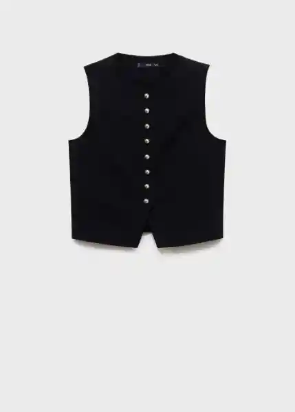 Chaleco Gabo Negro Talla 24 Mujer Mango