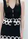 Chaleco Ton Negro Talla S Mujer Mango