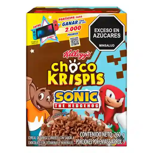 Cereal Choco Krispis Arroz Cubierto Chocolate (260 Gr)