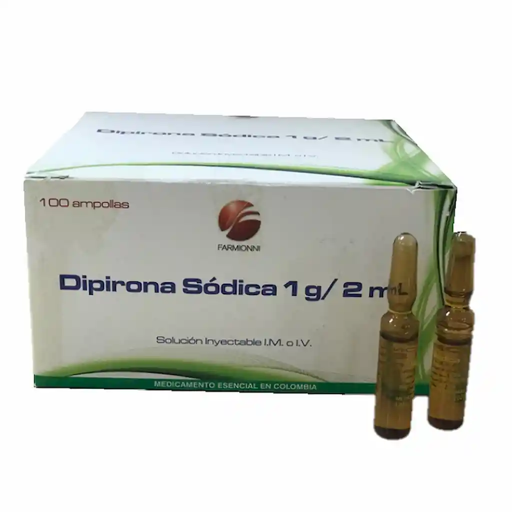 Dipirona Sódica Solución Inyectable Ampolla Analgésico