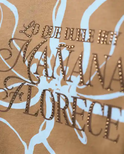 Camiseta Mujer Café Talla M 209G123_CAF171044 Rifle