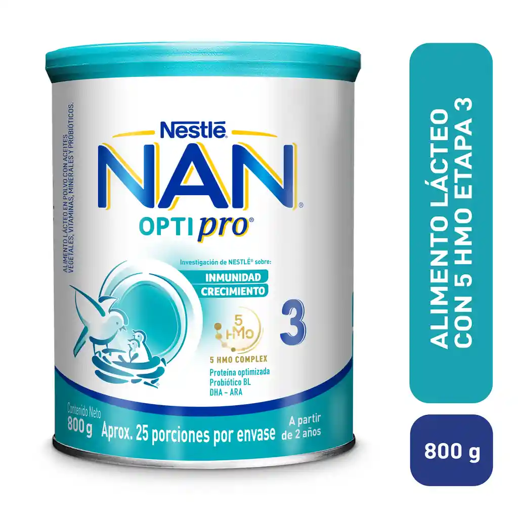 Alimento lácteo NAN OPTIPRO 3 x 800g