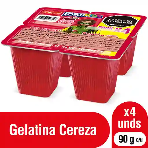 Alqueria Gelatina Fortikinds Sabor a Cereza