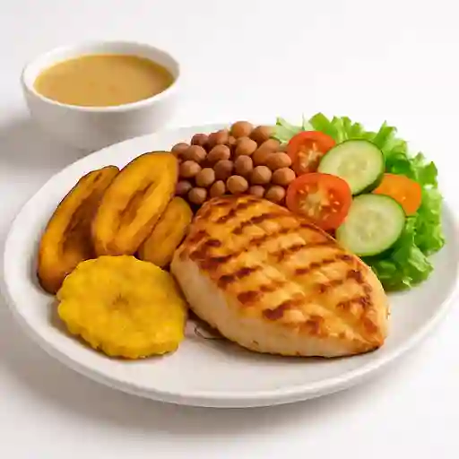 Pechuga Asada Almuerzo