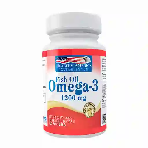 Healthy America  Suplemento Alimenticio Omega 3 (1200 mg)