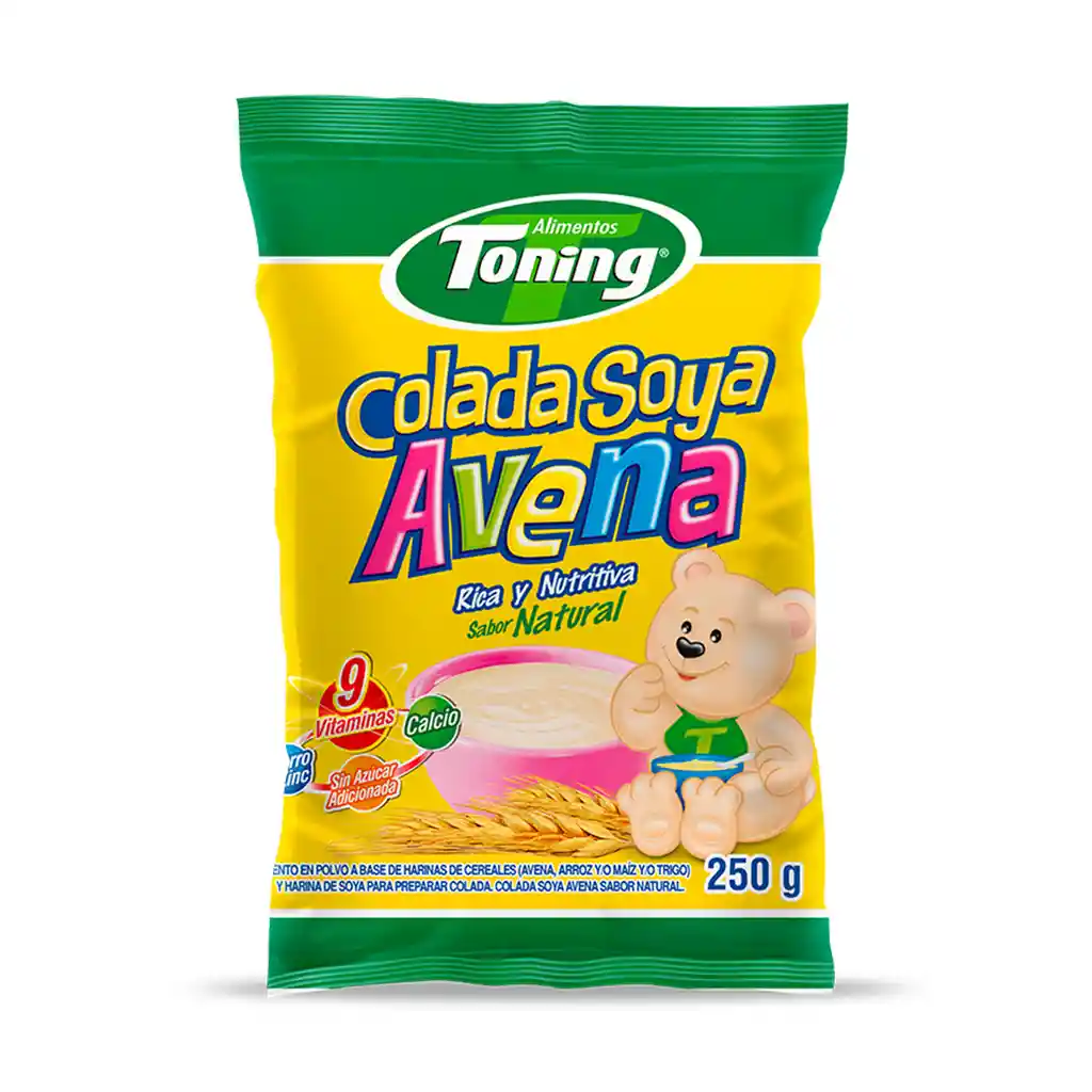 Toning Colada Infantil Soya y Avena