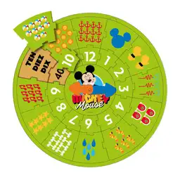 Reloj de Aprendizaje Rompe Mickey Ronda