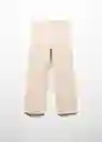 Jean Cargo Beige Talla 11 Niñas Mango