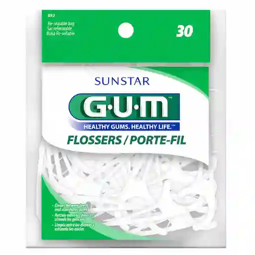 Gum Hilo Dental Flossers Blancos