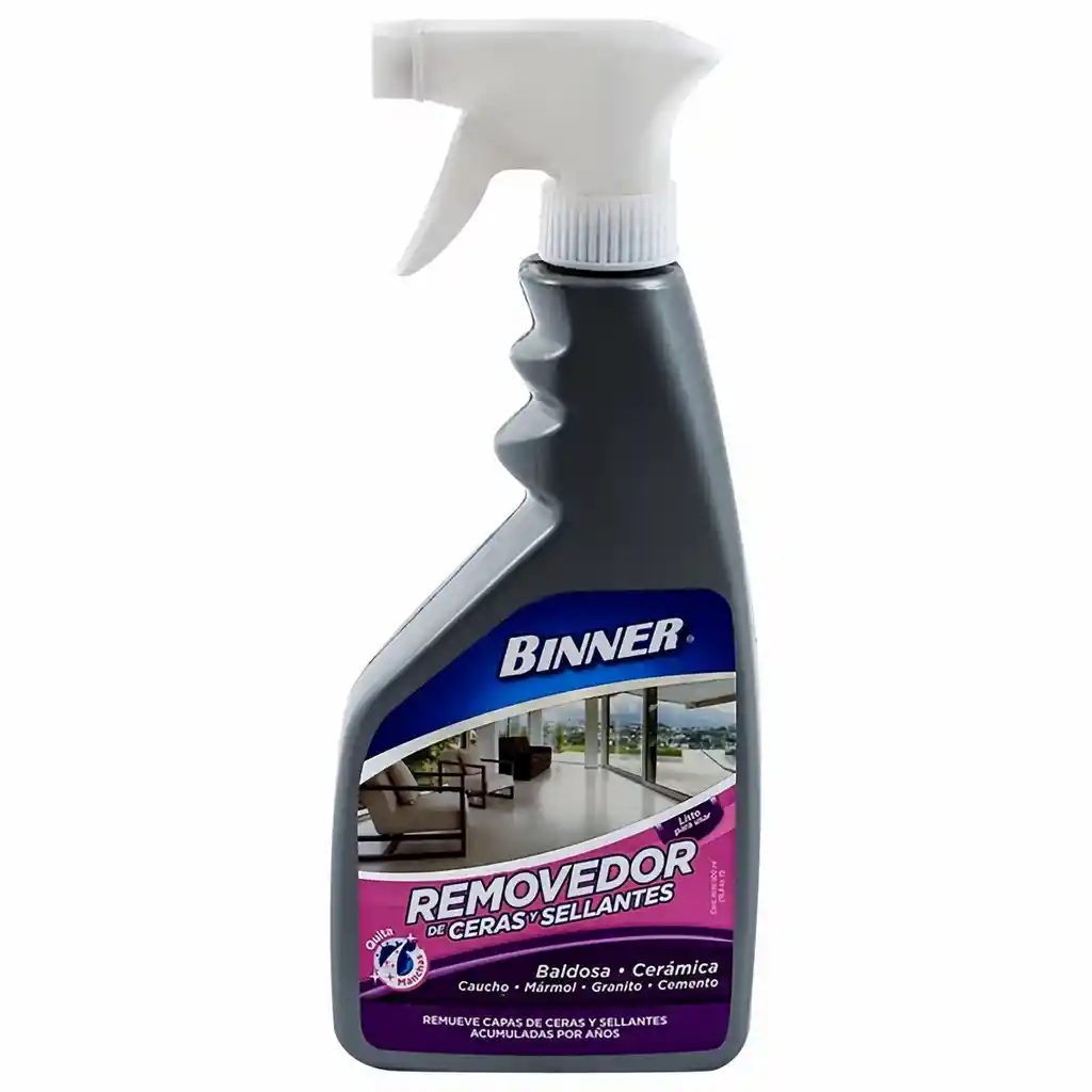 Home Sentry Binner Removedor De Ceras Y Sellantes Quitamanchas 500 Ml
