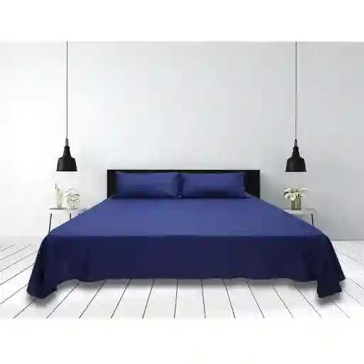 Sábana Cama Doble Azul Empaque Tela
