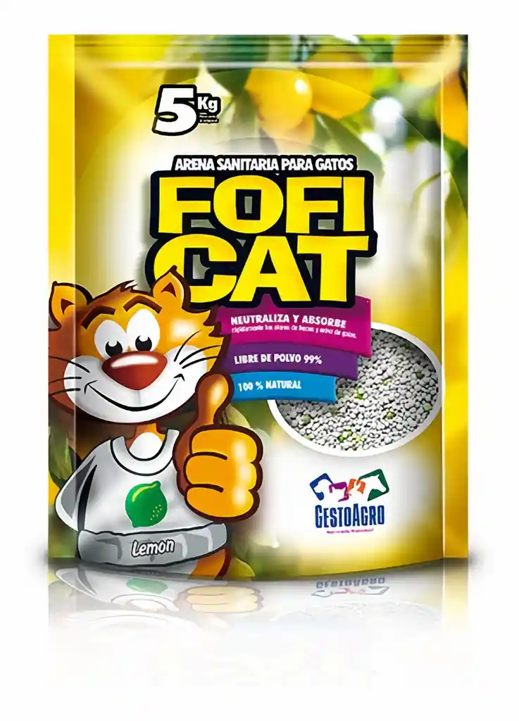 Fofi Cat Arena Para Gato Limón 5000 g