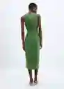 Vestido Susi-H Verde Talla S Mujer Mango