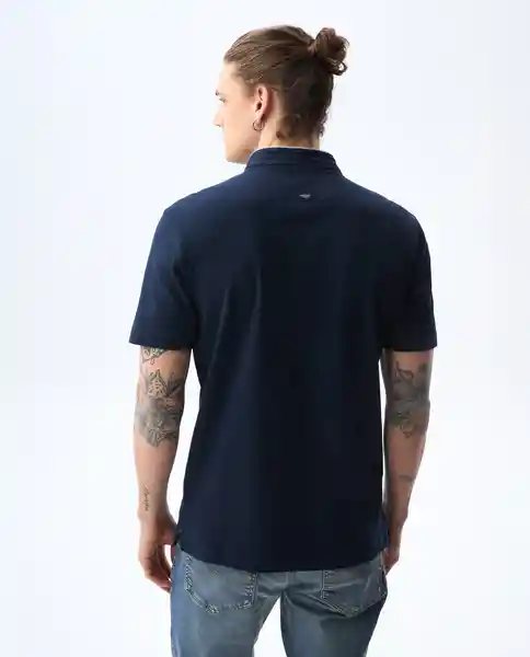 Camiseta Hombre Azul Talla M 801G002_AZU194024 Americanino