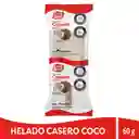 Crem Helado Helado Casero Sabor a Coco