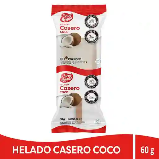 Crem Helado Paleta de Helado Casero Sabor a Coco