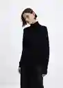 Saco Jersey Luccac Negro Talla 18 Mujer Mango